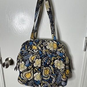 Vera Bradley Blue and Yellow Floral Tote